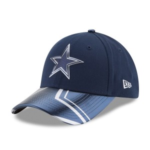 Women's Dallas Cowboys New Era Navy 2017 NFL Draft On Stage 9FORTY Adjustable Hat 2622525